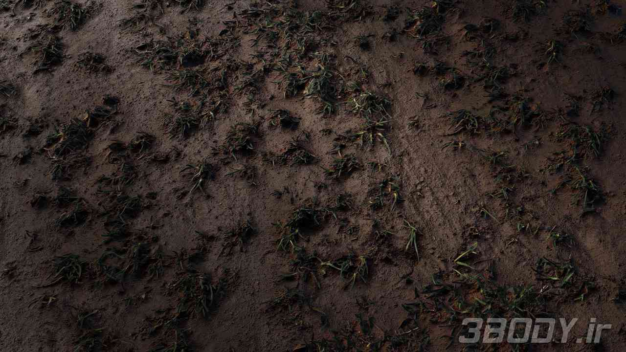 متریال چمن mud grass عکس 1